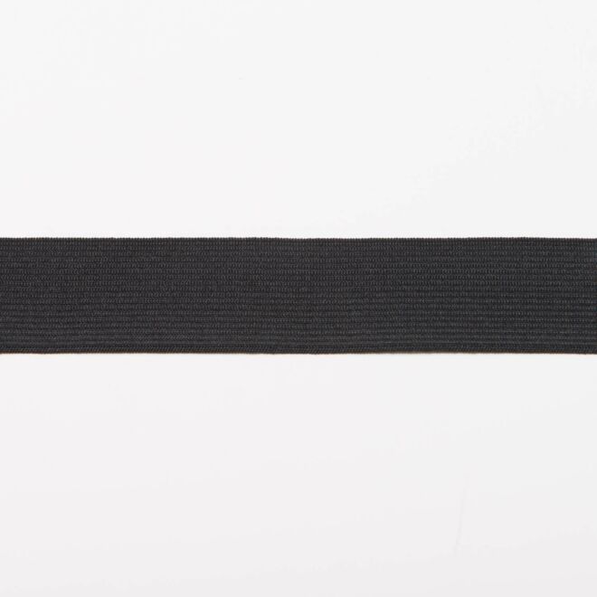 35mm Einziehgummi schwarz