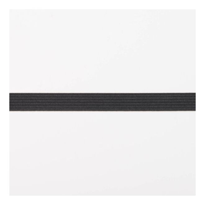 10mm Einziehgummi schwarz