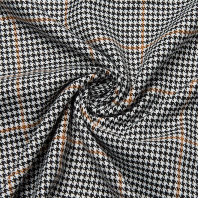 Hahnentritt gewebt mit beige