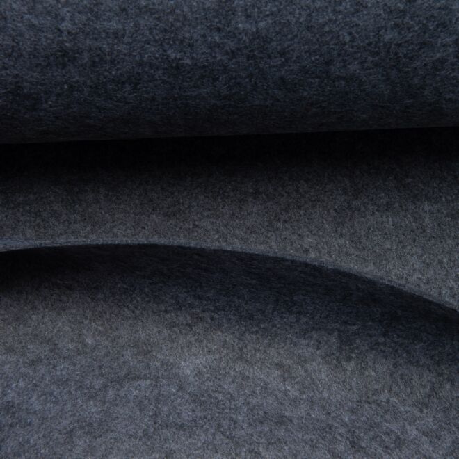 3mm Filz dunkelgrau-meliert
