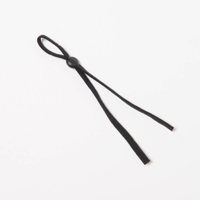 10 Stück "Super Soft" Gummiband/Flachgummi für Masken VERSTELLBAR schwarz