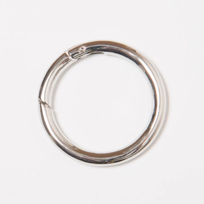 40mm Taschenringe silber