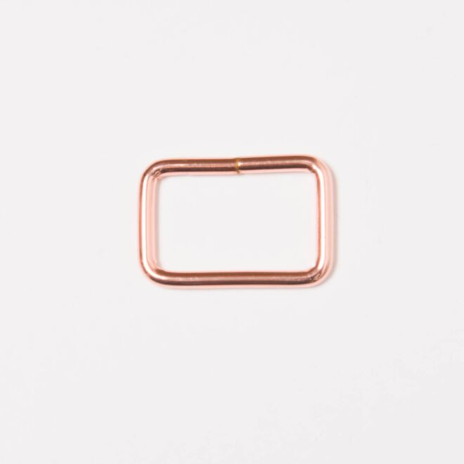 25mm Vierkantring rosegold