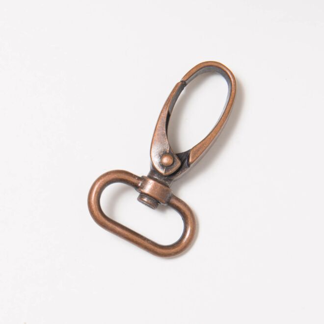 25mm Karabinerhaken "Style" kupfer