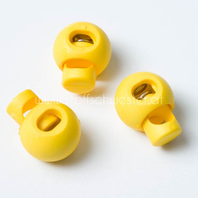4mm Kordelstopper rund gelb