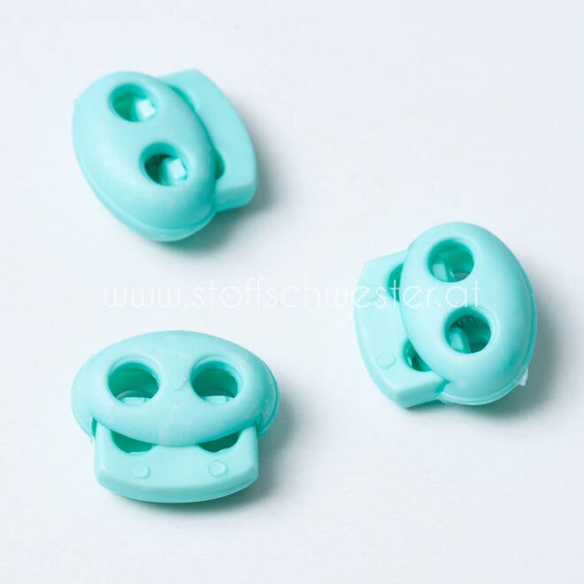 4mm Kordelstopper Duo-2 mint