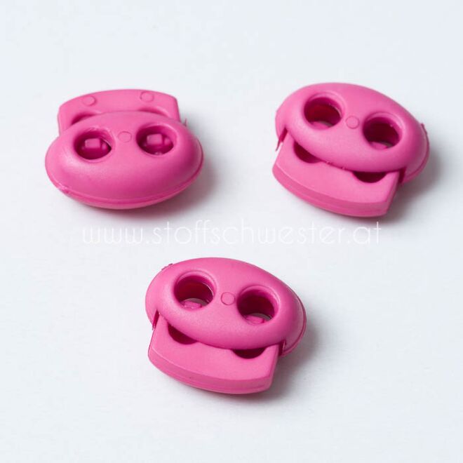 4mm Kordelstopper Duo-2 pink