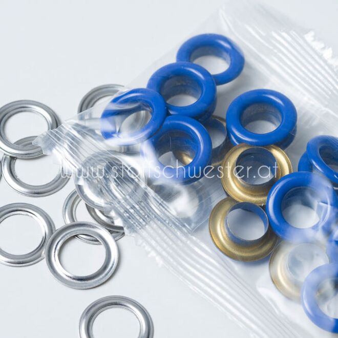 8mm Ösen dunkelblau (20 Stück)