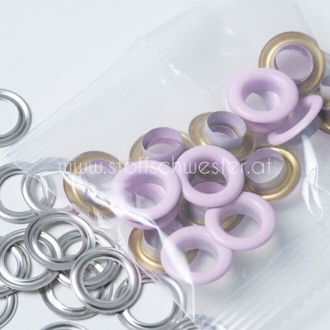 8mm Ösen rosa (20 Stück)
