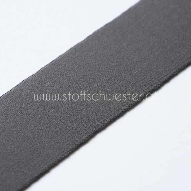4cm Gummiband dunkles taupe