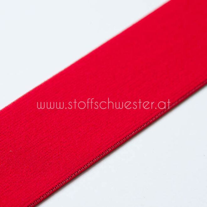 4cm Gummiband rot