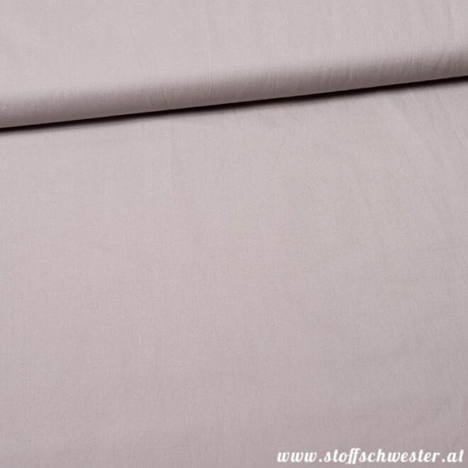 Stoffschwesters Unibaumwolle Soft Touch grau