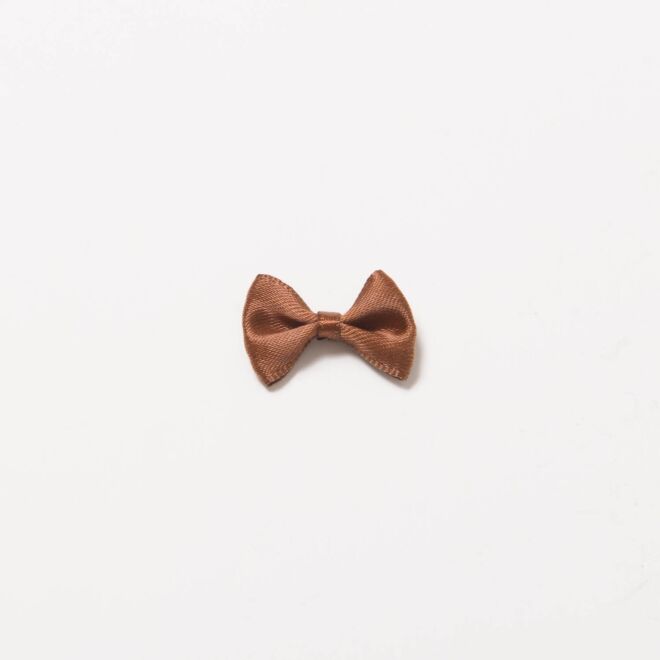 Satinschleife 2,5cm braun