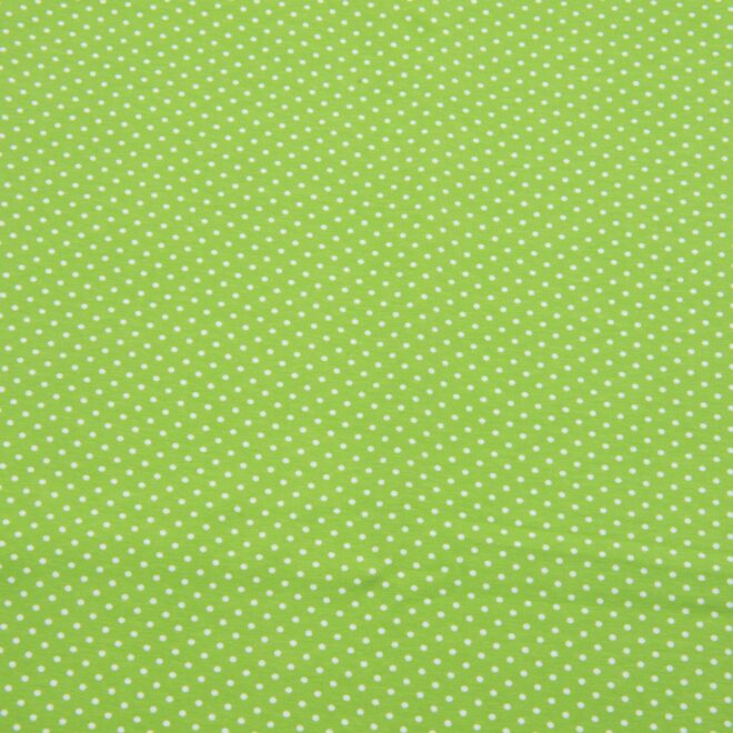 Jersey "Small Dots" hellgrün (70cm)