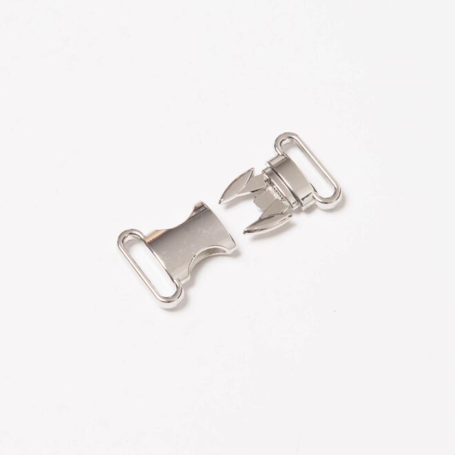 20mm Metall-Steckschnalle silber