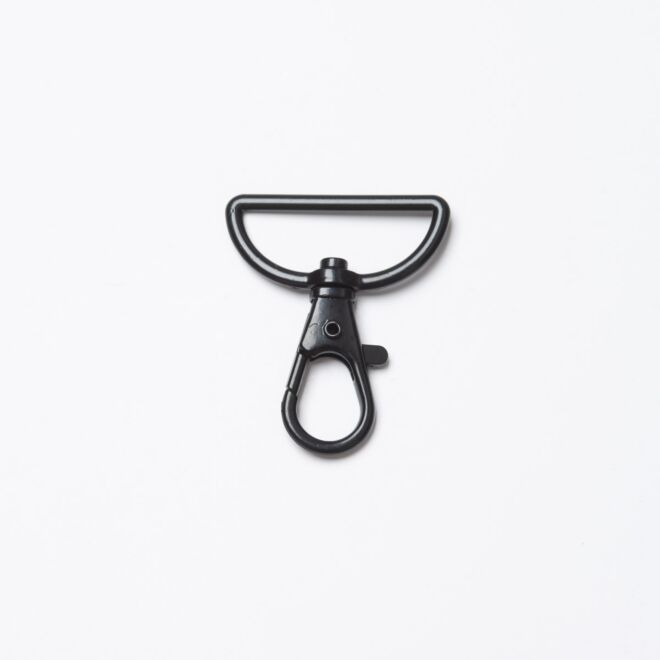 30mm Karabinerhaken "Mila" schwarz