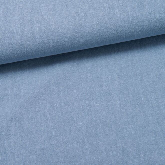 Stonewashed Leinen jeansblau