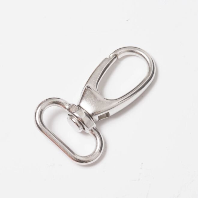 25mm Karabinerhaken silber