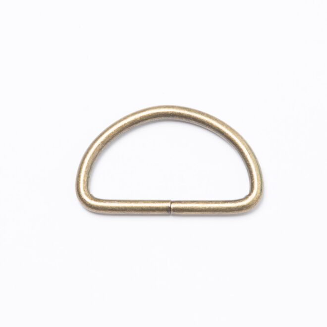 30mm D-Ring/Halbring altmessing