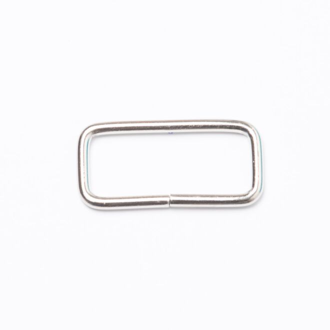 30mm Vierkantring/Rechteck silber