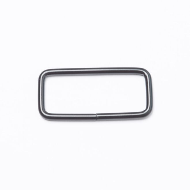 40mm Vierkantring/Rechteck schwarz