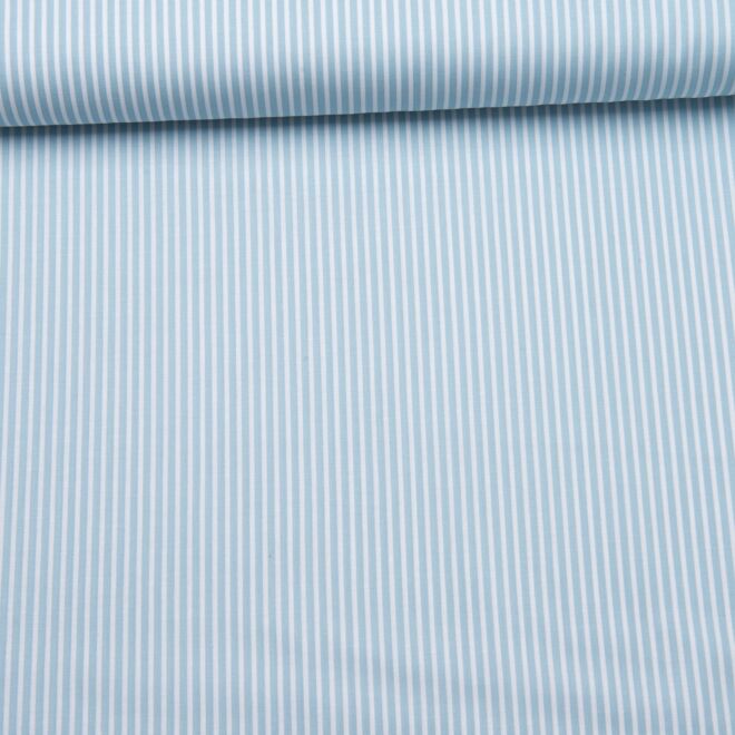 Webware Streifen hellblau/weiß