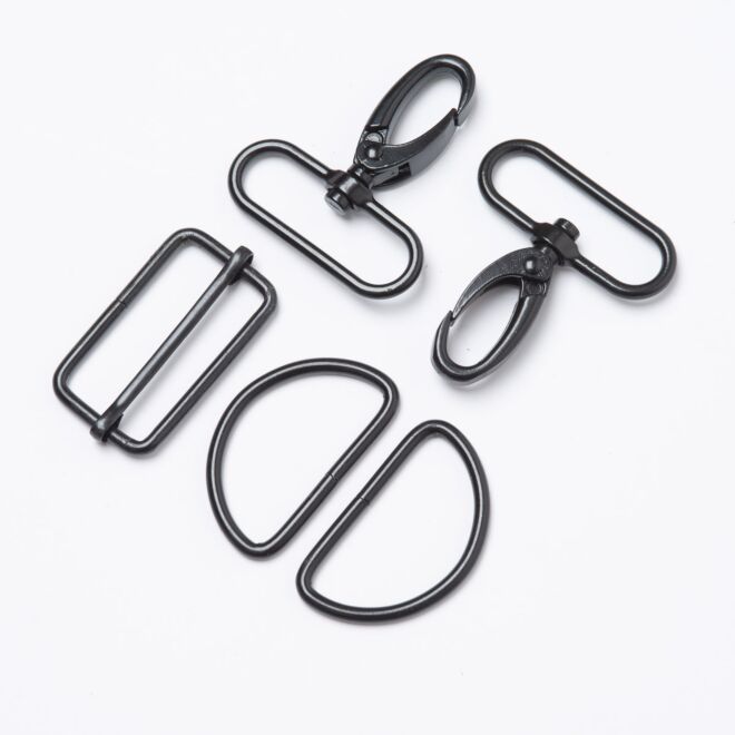 40mm Taschenzubehör-Set schwarz