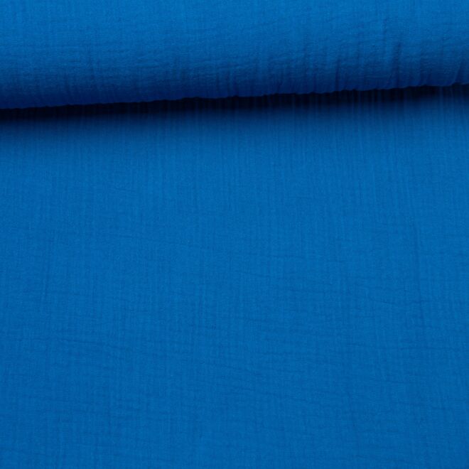 Bio-Musselin "Uni" kobaltblau 