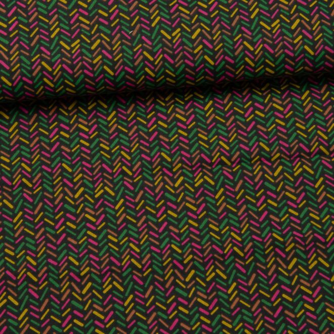 Baumwoll-Webware Pfeilspitzen bunt