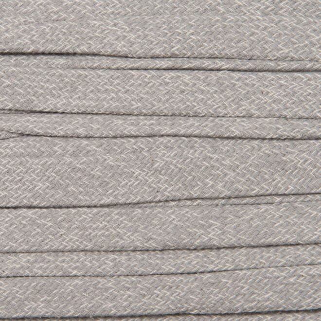 17mm Flachkordel grau meliert
