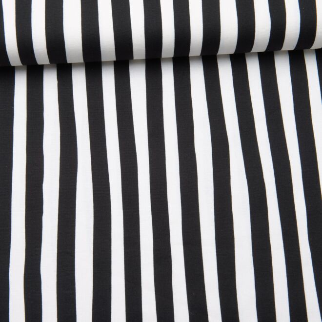 Canvas Crooked Lines schwarz/weiß