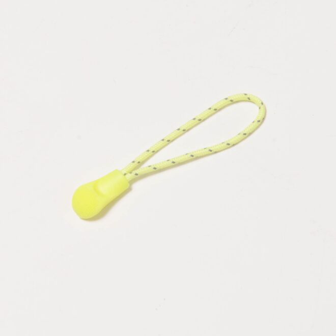 Reißverschluss-Zipper neongelb