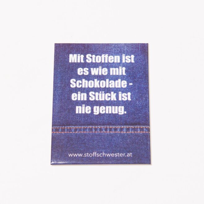 Stoffschwester-Magnet "Schokolade"