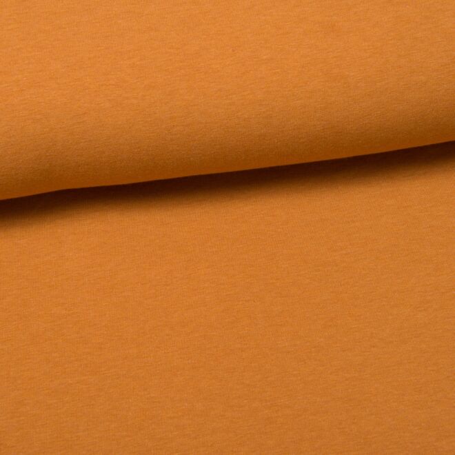 Kuscheljersey ocker-meliert