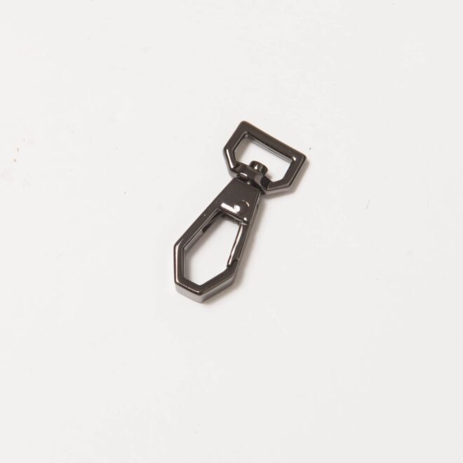10mm Karabinerhaken "Geometric" anthrazit