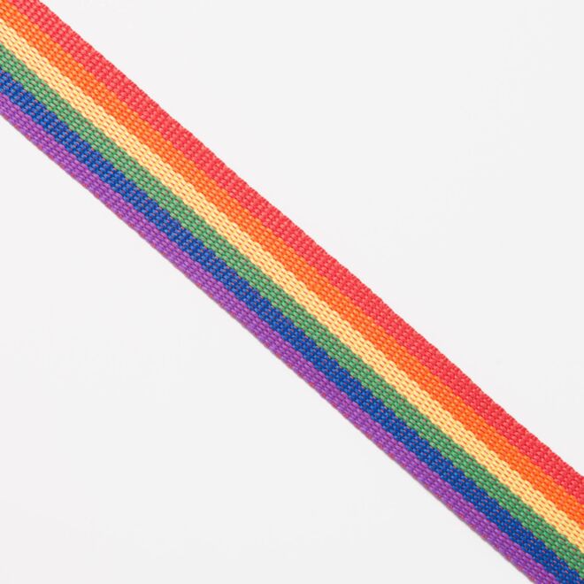 30mm Gurtband Regenbogen