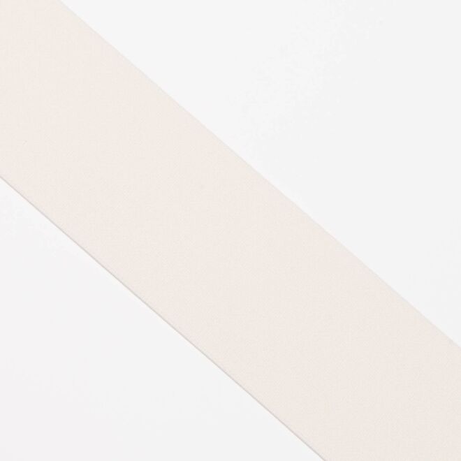 60mm Doubleface Gummiband "Soft" offwhite