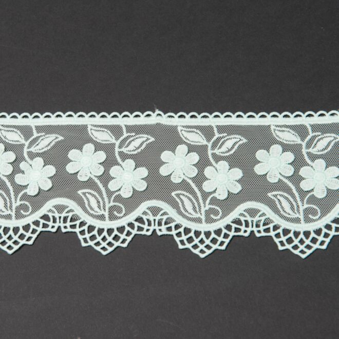 85mm Spitze "Blumen" mint