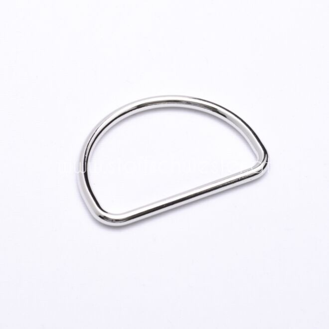 40mm D-Ring silber