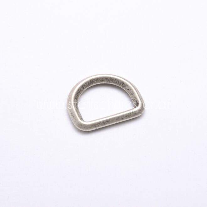 25mm "Vintage" D-Ring (sehr massiv) silber-antik