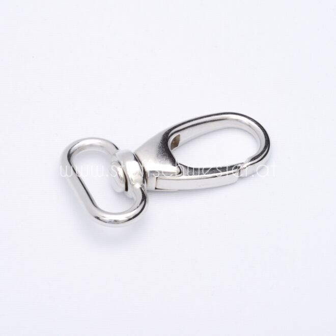 30mm Karabinerhaken silber