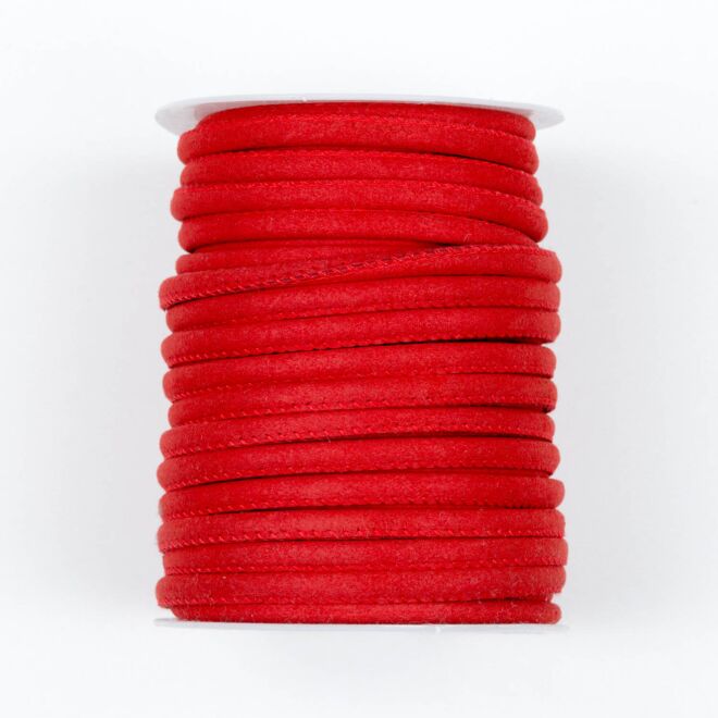 Wildleder Kordel rot 