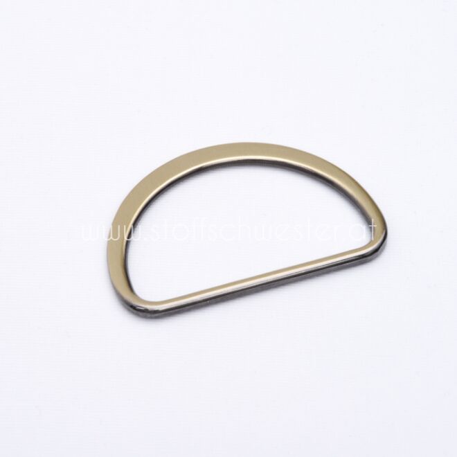 50mm D-Ring "Premium" altmessing