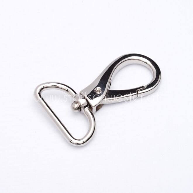 30mm Karabiner "Premium" silber
