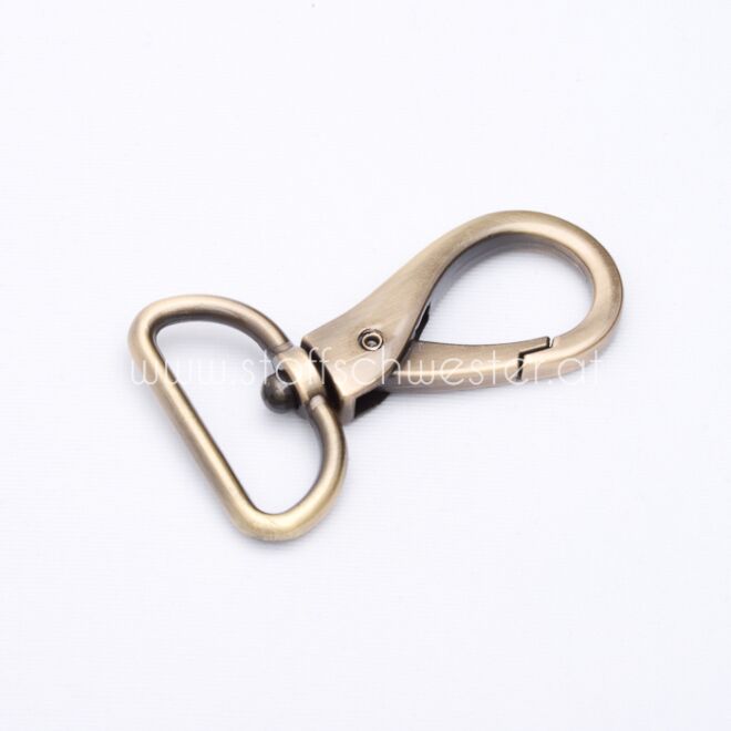 30mm Karabiner "Premium" altmessing