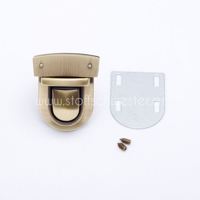 Taschen-Steckverschluss "Toledo" altmessing