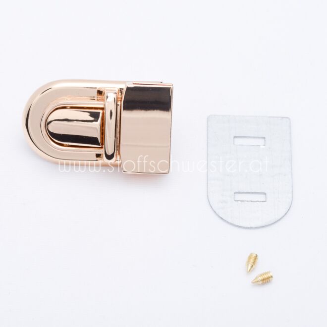 Taschen-Steckverschluss "Bilbao" kupfer