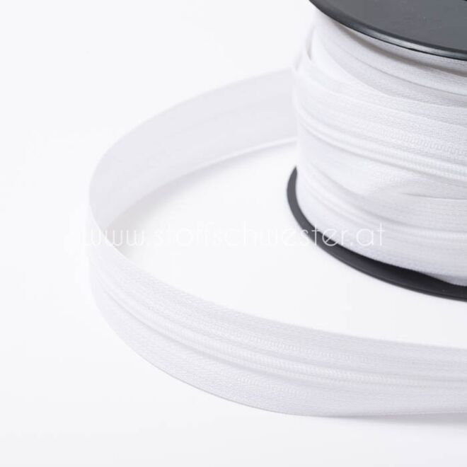 3mm Endlos-Reißverschluss weiß