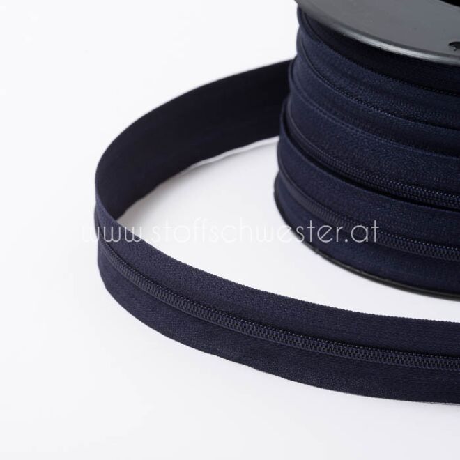 3mm Endlos-Reißverschluss navy