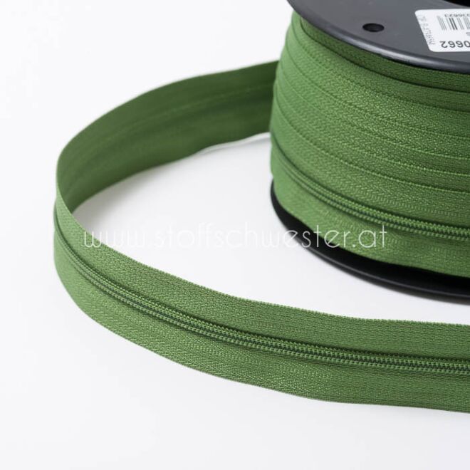 3mm Endlos-Reißverschluss oliv